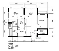 Blk 413A Waterfront I @ Northshore (Punggol), HDB 3 Rooms #627531751